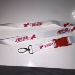Lanyards Schlüsselanhänger „Jesus save my life“ 3 Stück